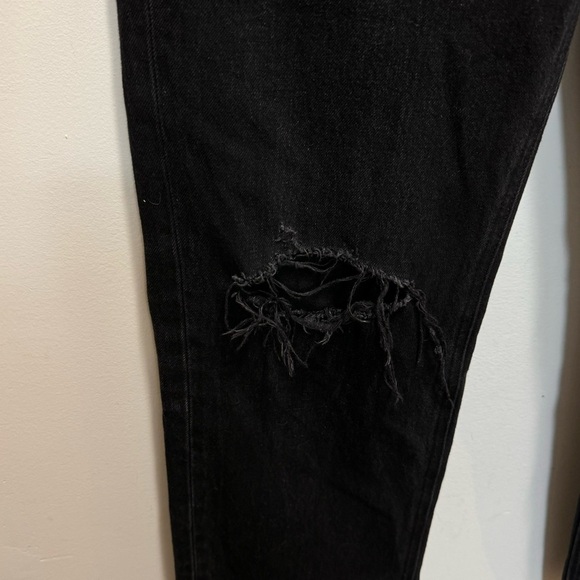 Aritzia Denim Forum The Bonet High Rise Loose Jean Button Fly Distressed Size 27 - Picture 8 of 15